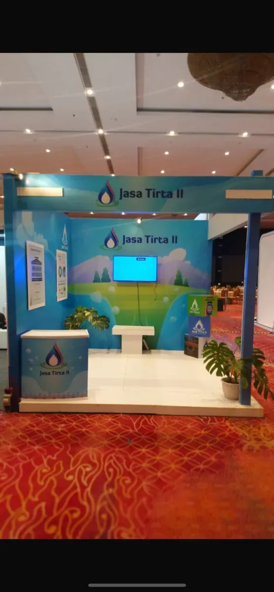 Detail Booth Pameran Jasa Tirta II — Pameran KIP 2025, Hotel Bidakara