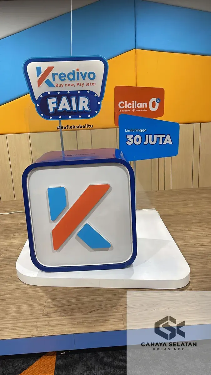 Display Light Box Custom Kredivo untuk activation di Jakarta